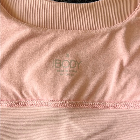 Pink Ribbed Sports Bra - Picture 3 of 5